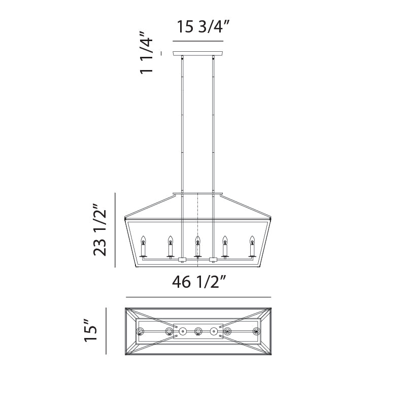 Luminaire suspendu | MAVONSHIRE - Blanc et laiton