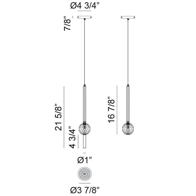 Luminaire suspendu | WINDCHIMER - Noir