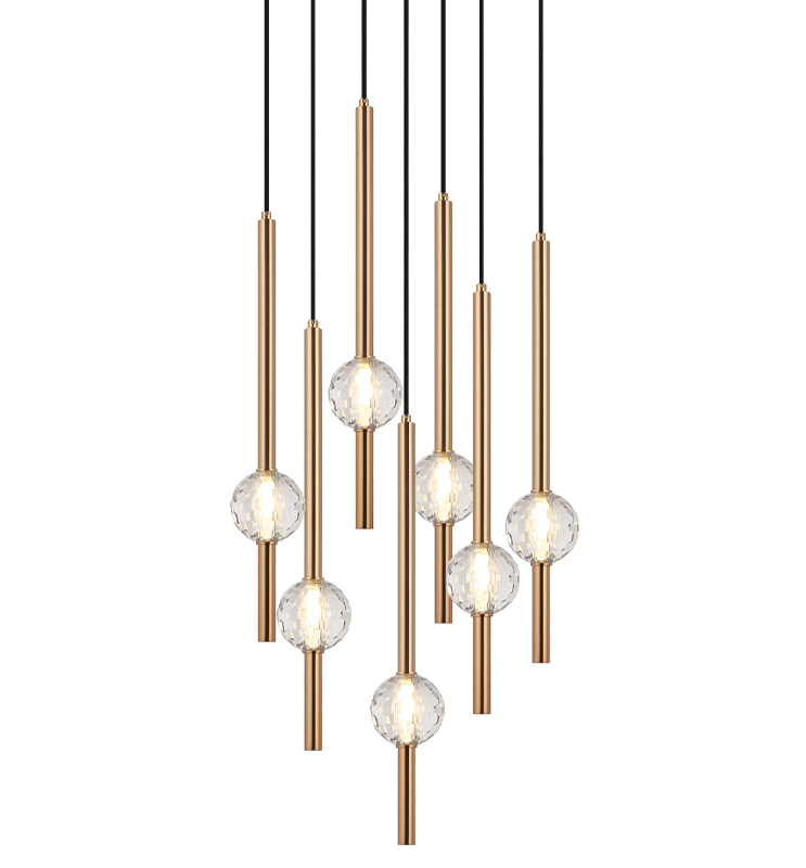 Luminaire suspendu | WINDCHIMER - Laiton