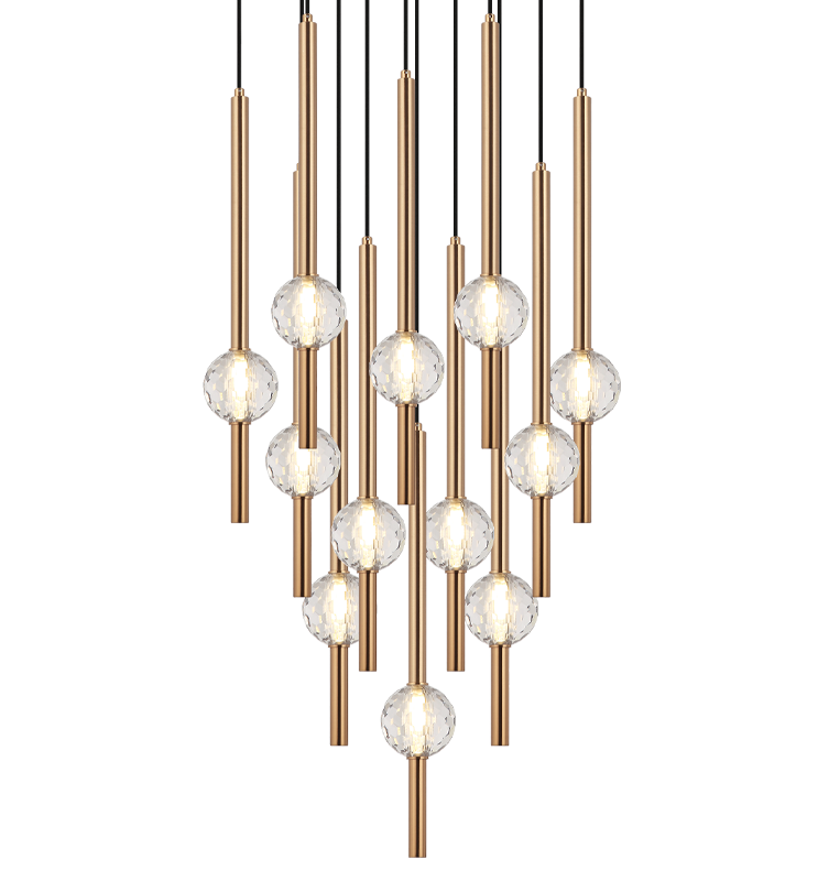 Luminaire suspendu | WINDCHIMER - Laiton