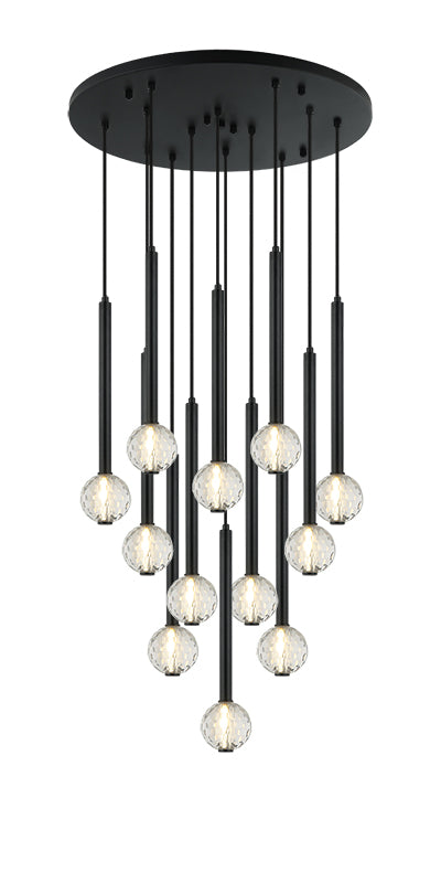 Luminaire suspendu | WINDCHIMER - Noir