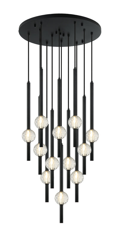 Luminaire suspendu | WINDCHIMER - Noir