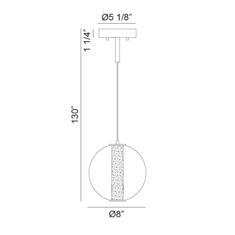 Luminaire suspendu | BELANGE - Noir