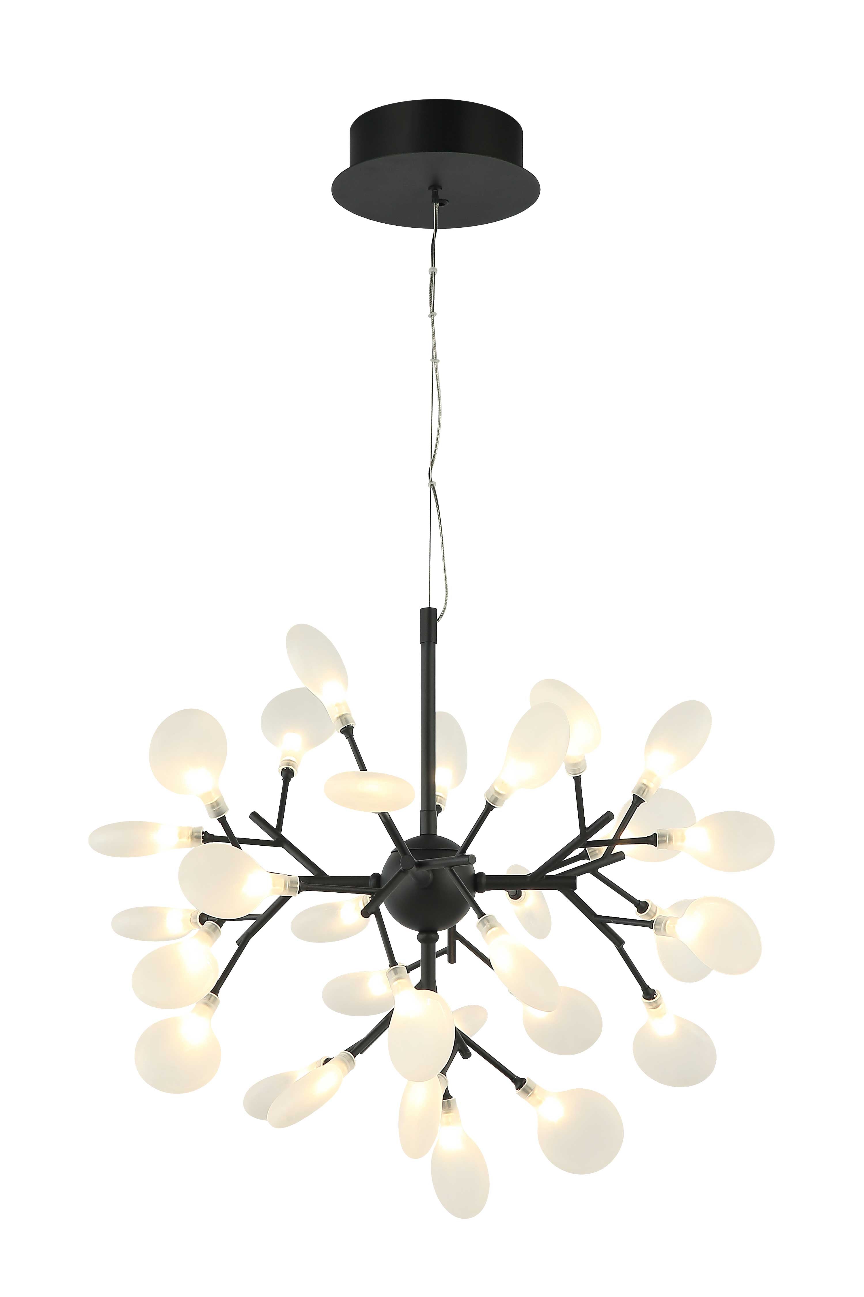 HYDRANGEA-BLOOM Suspension Noir - C69824MB | MATTEO