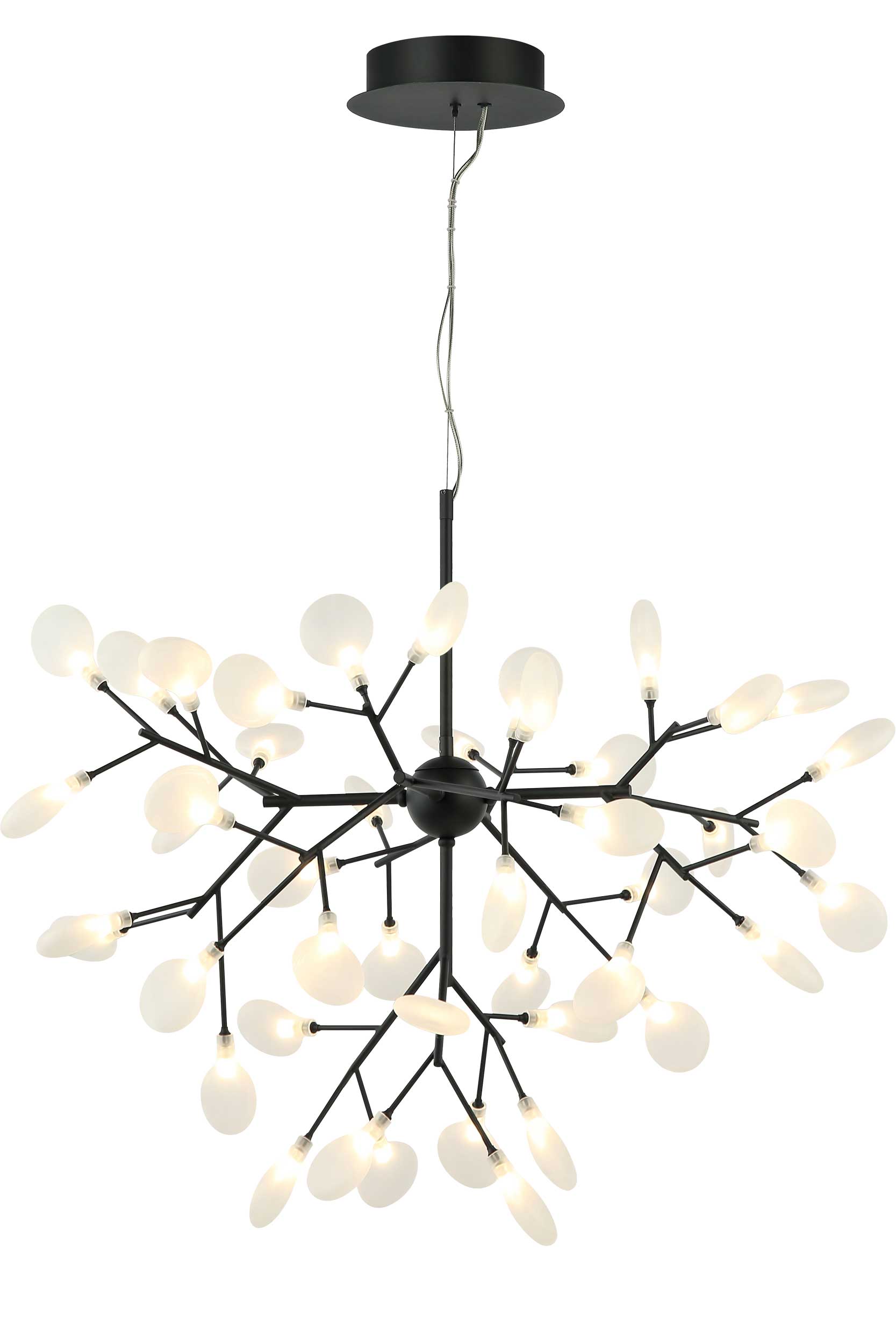 Luminaire suspendu Noir mat | HYDRANGEA BLOOM