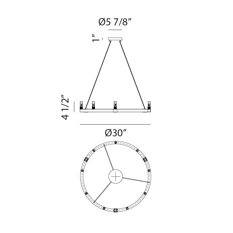 Luminaire suspendu | CASCADIAN - Noir