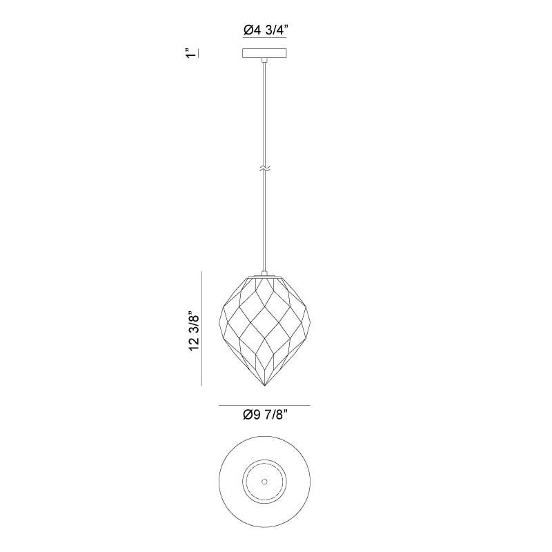 Luminaire suspendu | GEMMA - Blanc
