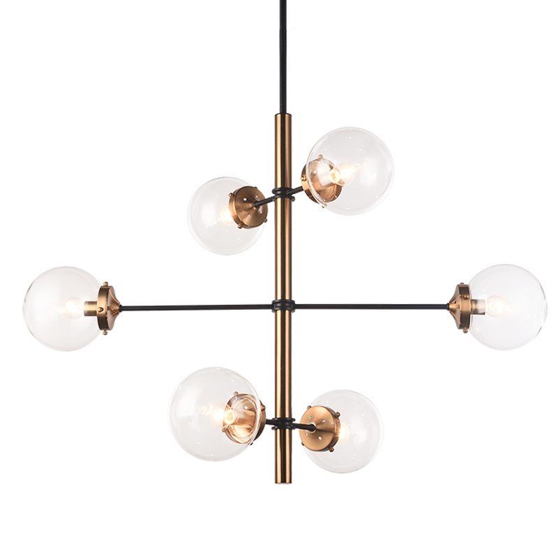 Luminaire suspendu | ENCHANT - Laiton — Abat-jour fermé