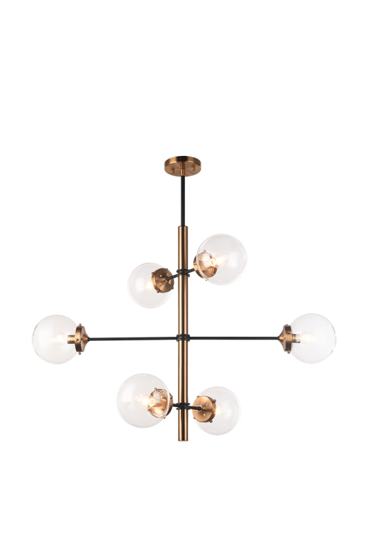 Luminaire suspendu | ENCHANT - Laiton — Abat-jour fermé