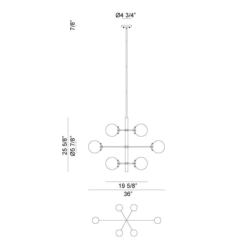Luminaire suspendu | ENCHANT - Laiton — Abat-jour ouvert