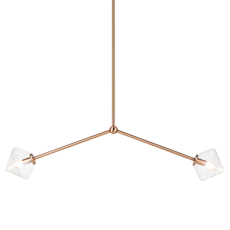 Luminaire suspendu | NOVO - Laiton — Abat-jour fermé