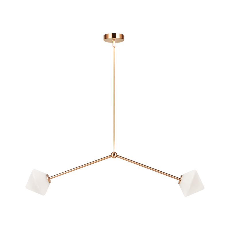 Luminaire suspendu | NOVO - Laiton — Abat-jour ouvert
