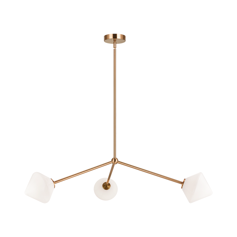 Luminaire suspendu | NOVO - Laiton — Abat-jour ouvert