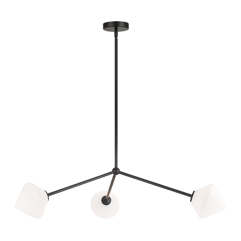 Luminaire suspendu | NOVO - Noir — Abat-jour ouvert