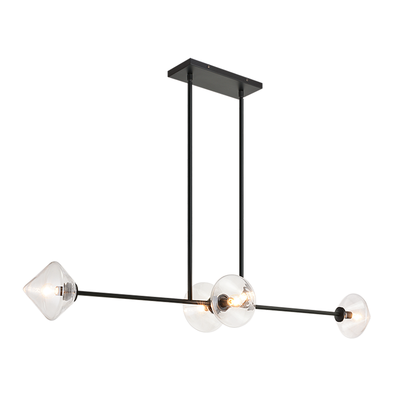 Luminaire suspendu | NOVO - Noir — Abat-jour fermé