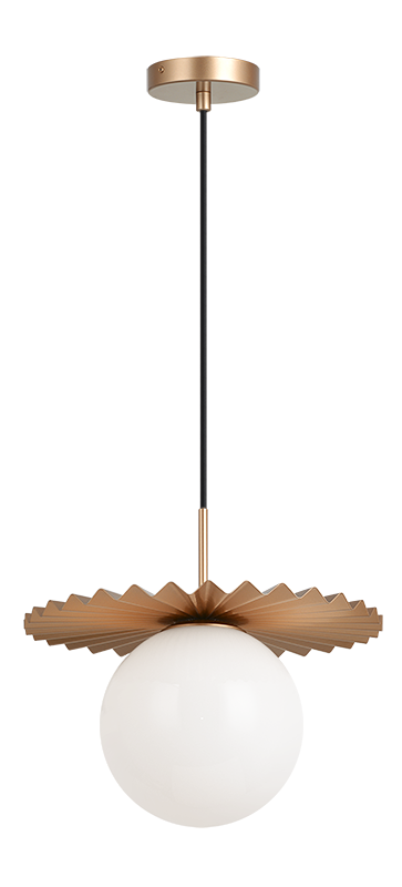 Luminaire suspendu | MODERN RUFF - Or mat