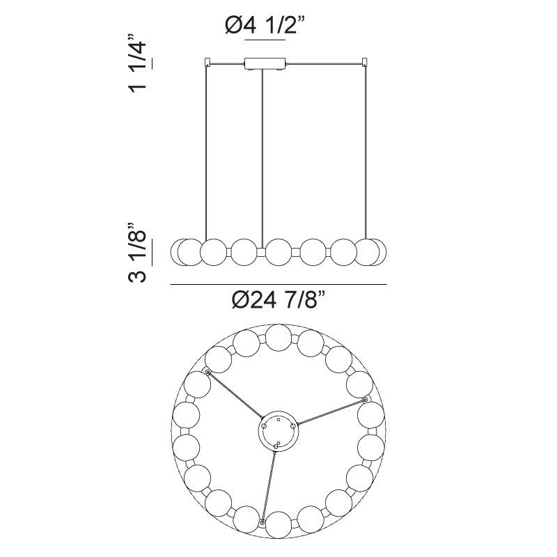 Luminaire suspendu Or oxydé | ONI - Or oxydé