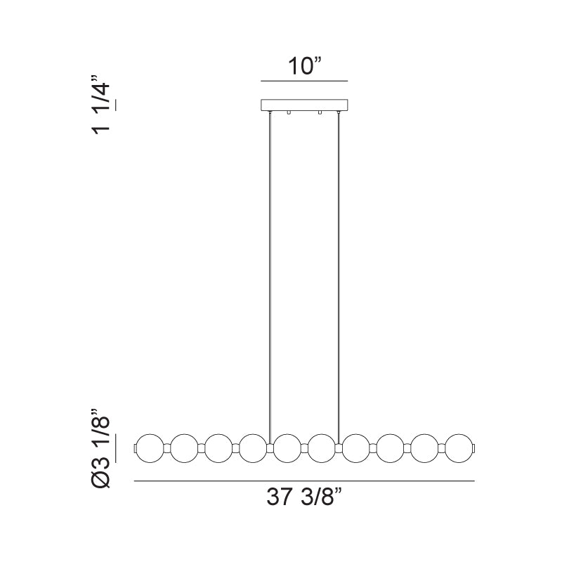 Luminaire suspendu Or oxydé | ONI - Or oxydé
