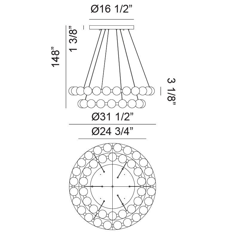Luminaire suspendu Or oxydé | ONI - Or oxydé