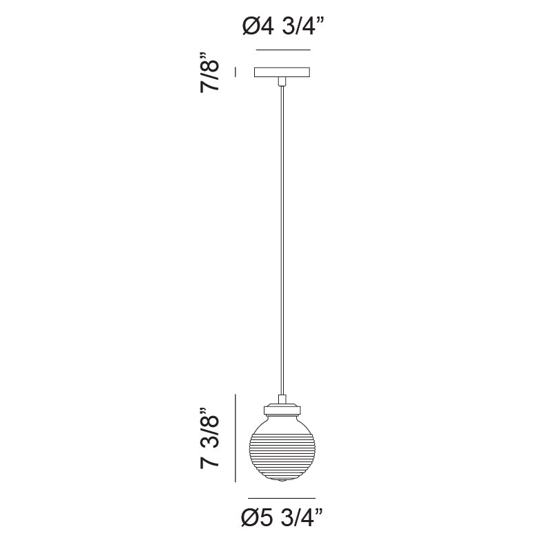 Luminaire suspendu | RIDGE - Chrome