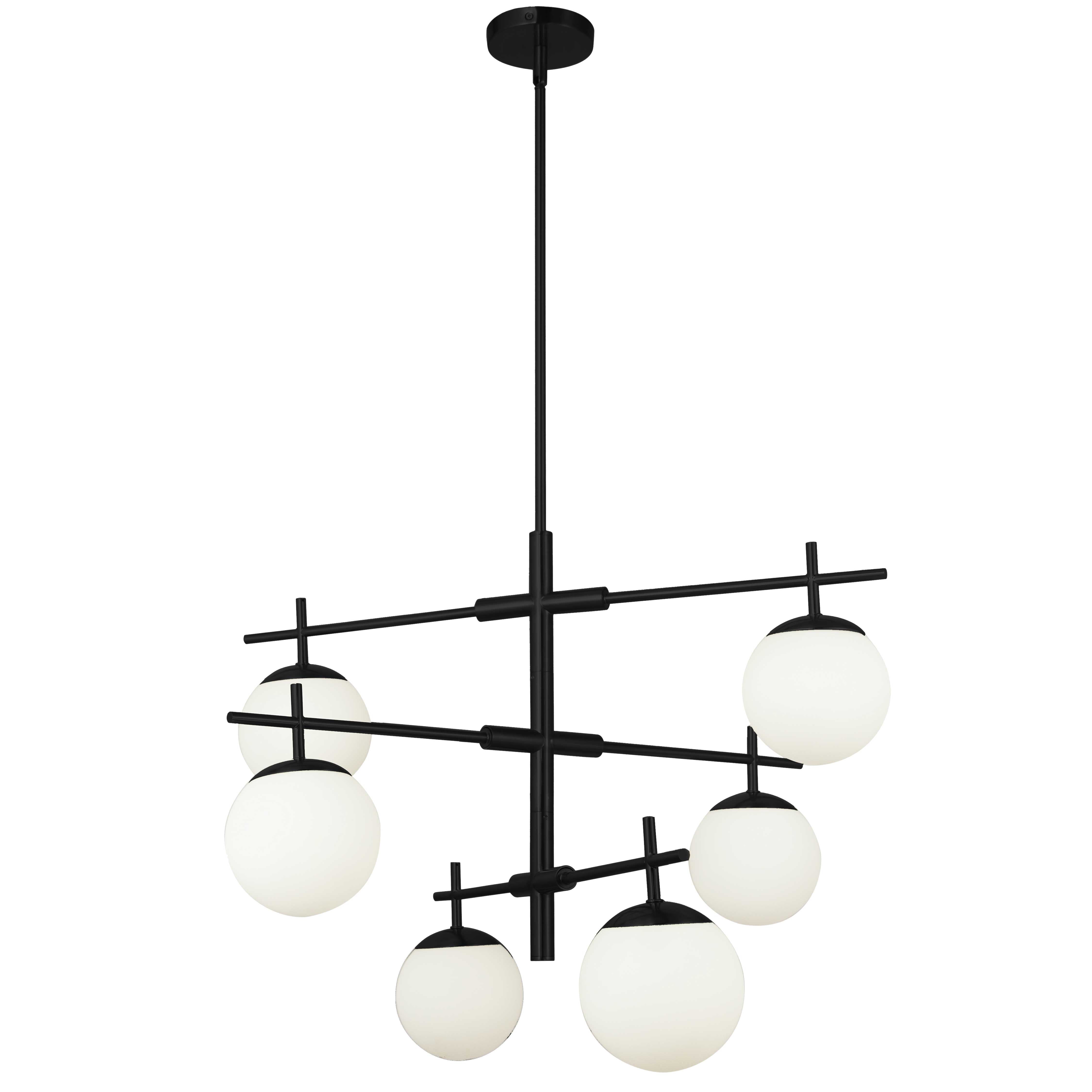 CAELIA Chandelier Black - CAE-306C-MB | DAINOLITE