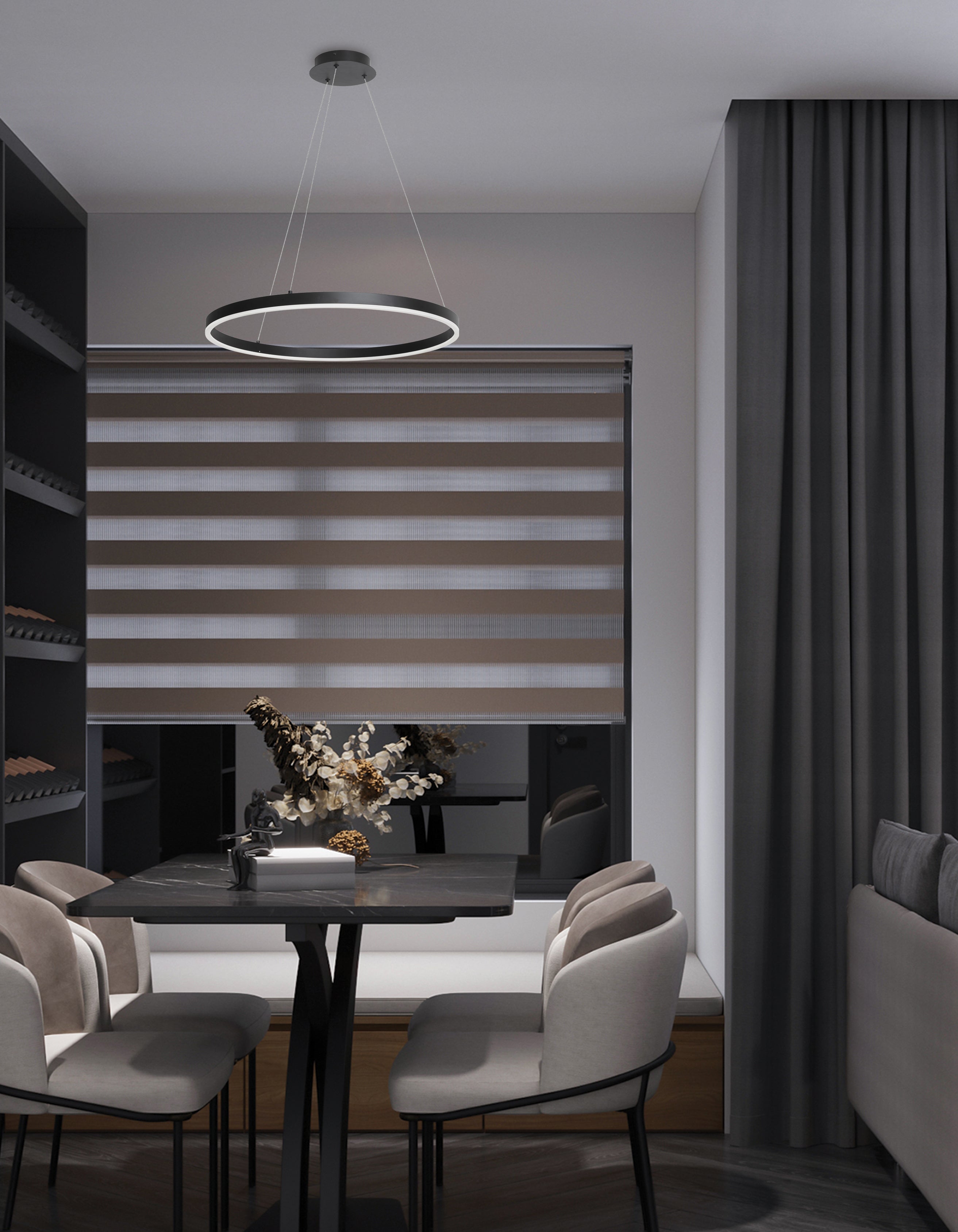 Luminaire suspendu | CIRCULO — 24 po × 2 po (CIR-2434C-5CCT)