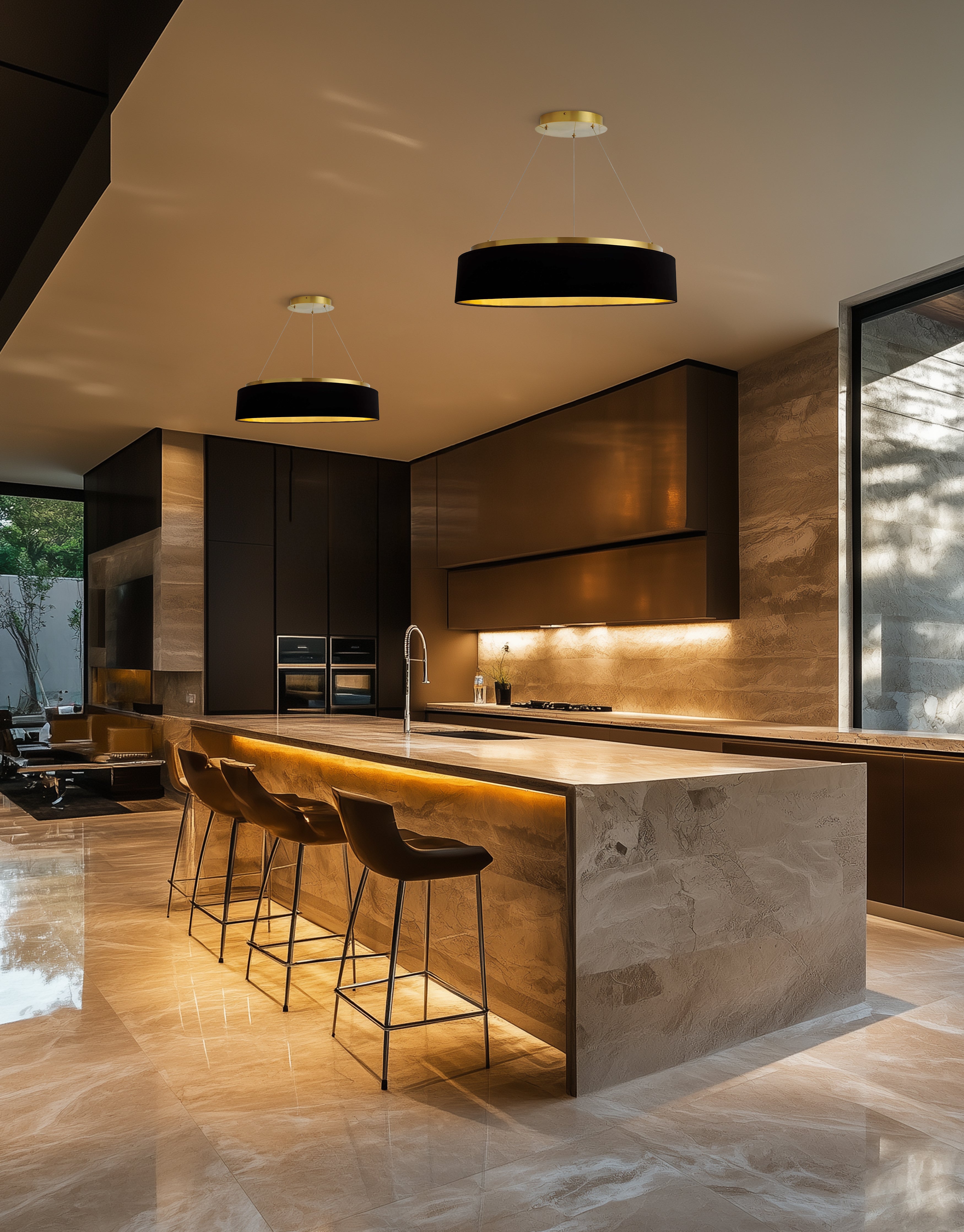 Luminaire suspendu Noir | CIRCULO