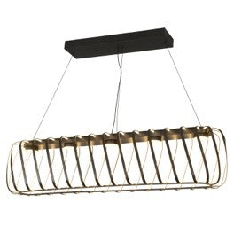 CONTORTO Luminaire suspendu Noir DEL INTÉGRÉ - CN 9474-BK | CREATION NOVA