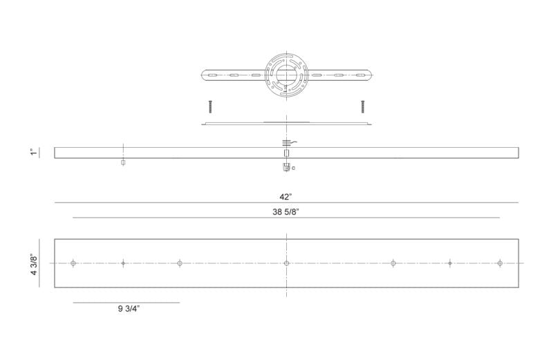 Accessoire | MULTI CEILING CANOPY (LINE VOLTAGE) - Noir (CP0205BK)