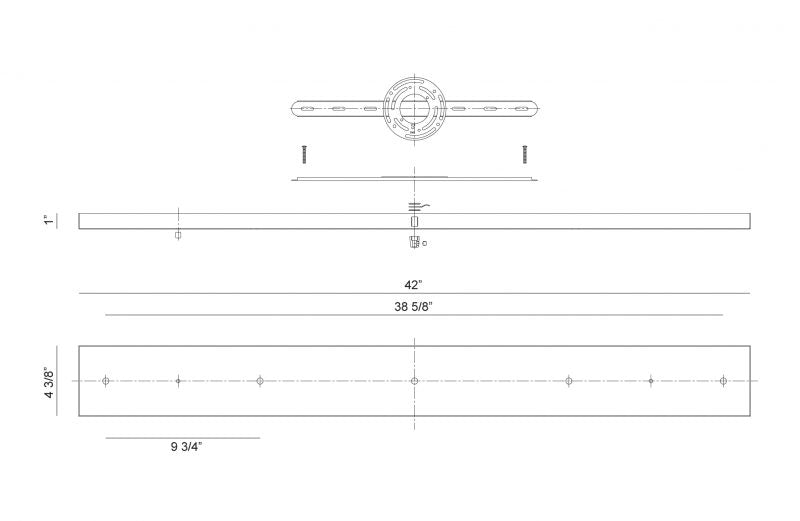 Accessoire | MULTI CEILING CANOPY (LINE VOLTAGE) - Noir (CP0205MB)