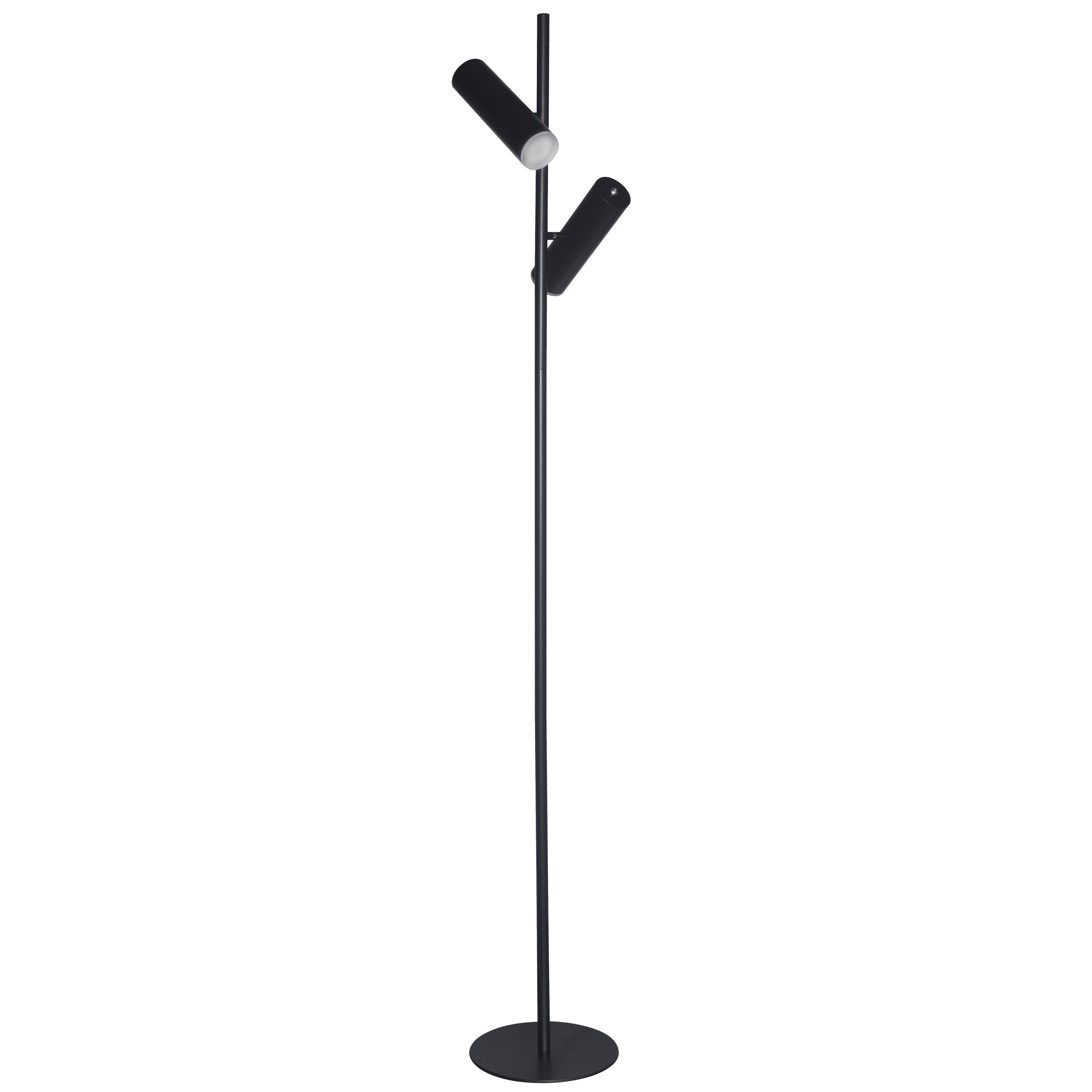 Lampe de plancher Noir mat | CONSTANCE