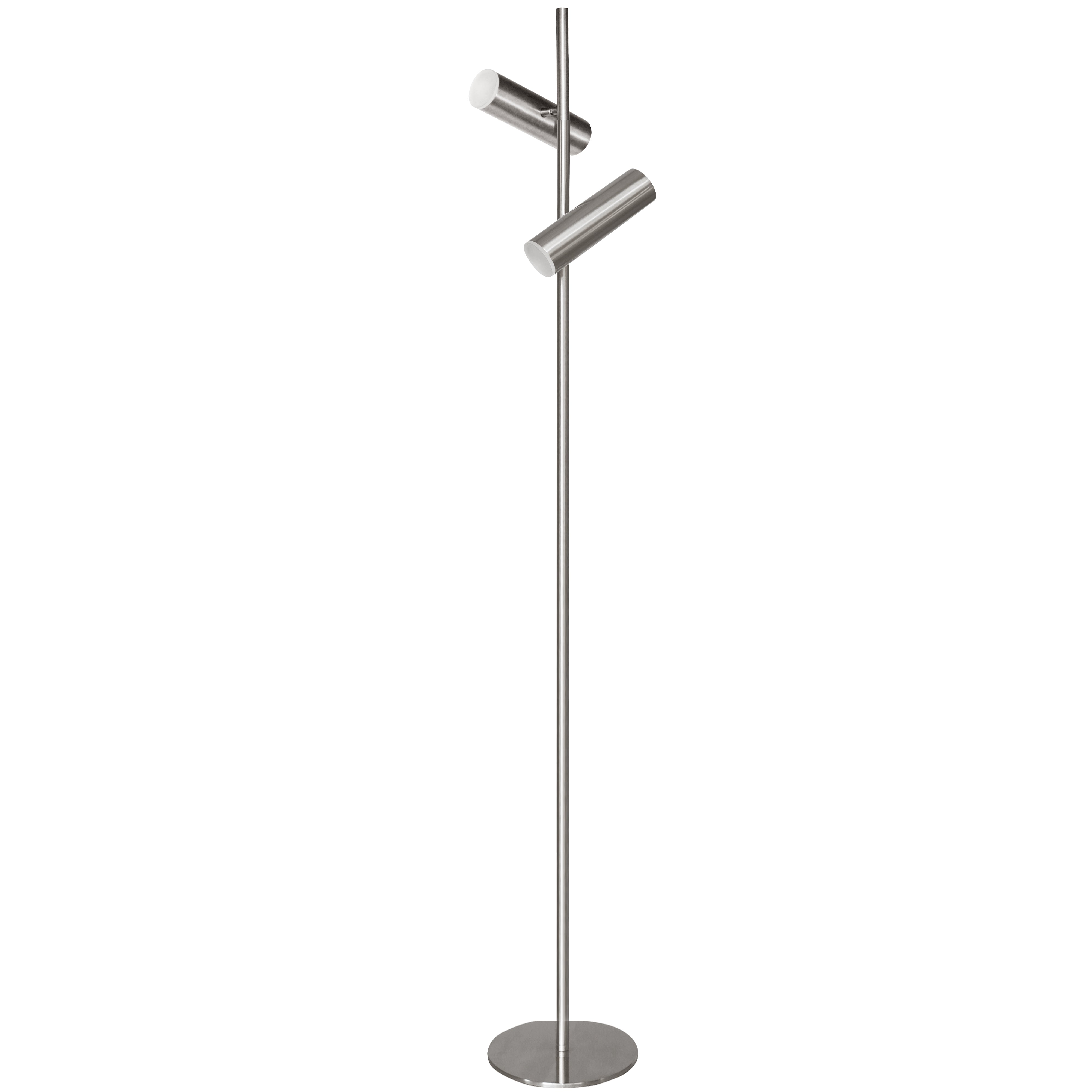 Lampe de plancher Chrome satiné | CONSTANCE