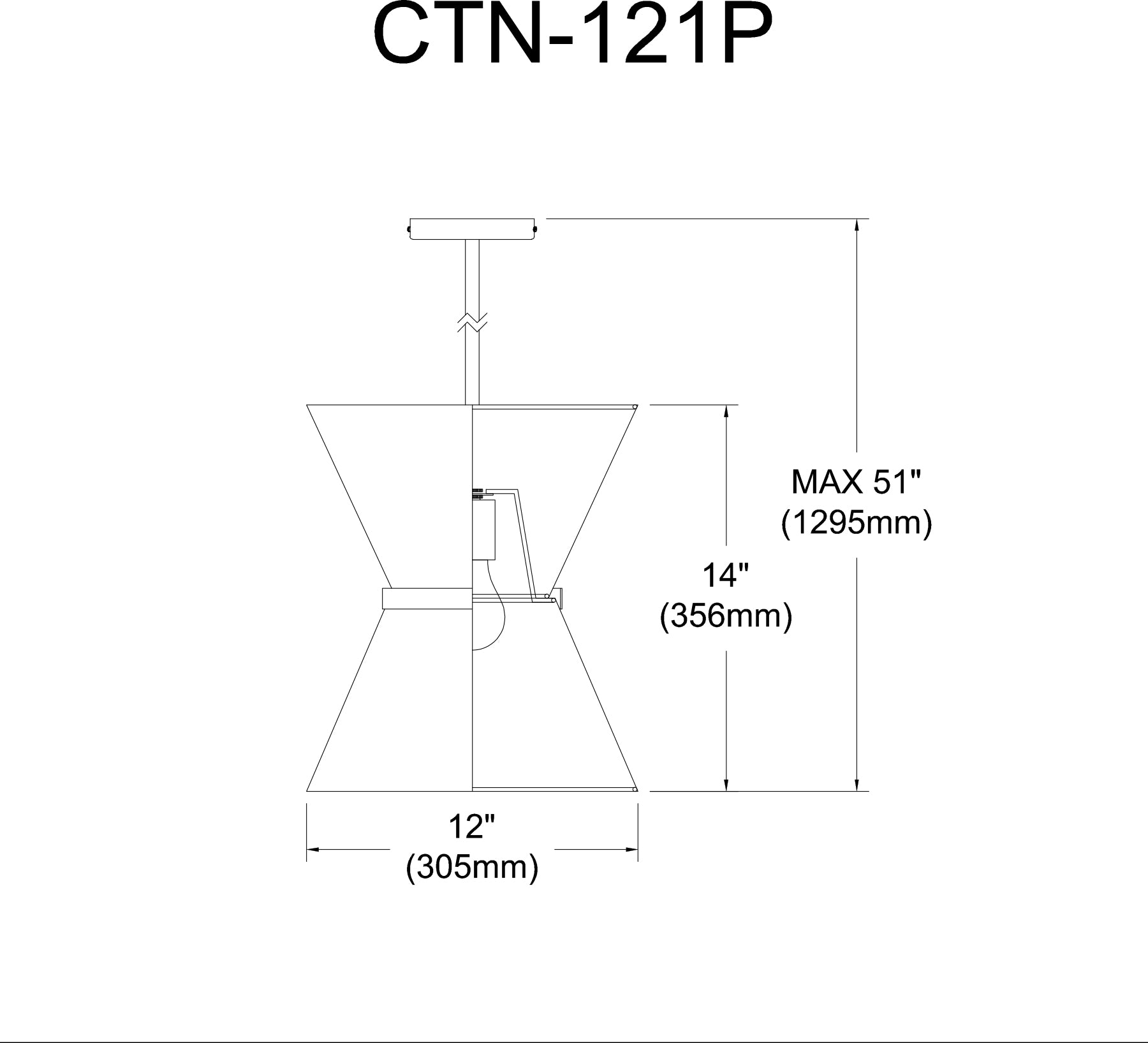 Luminaire suspendu Blanc | CATERINE