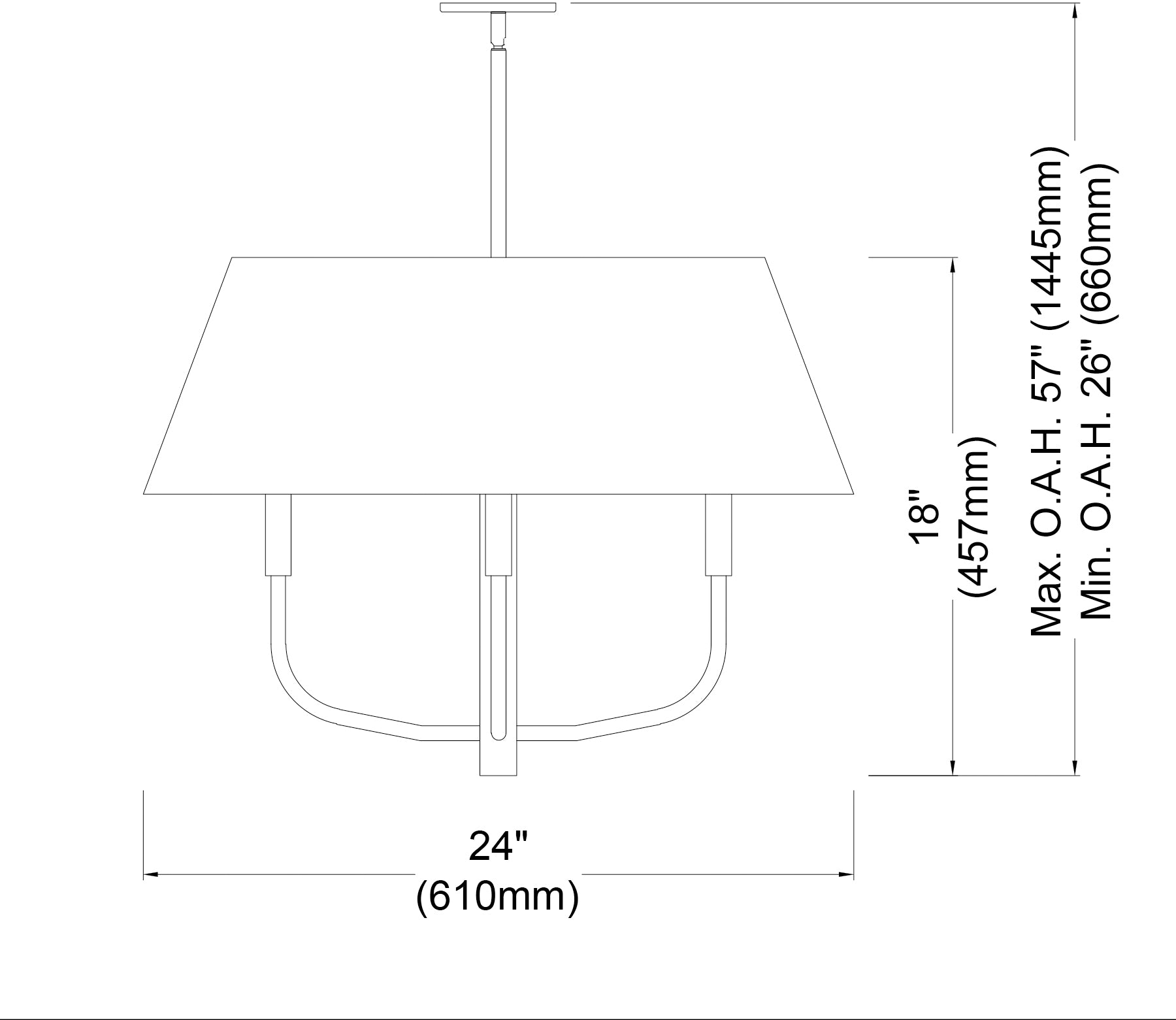 Luminaire suspendu | DALIA — 24 po
