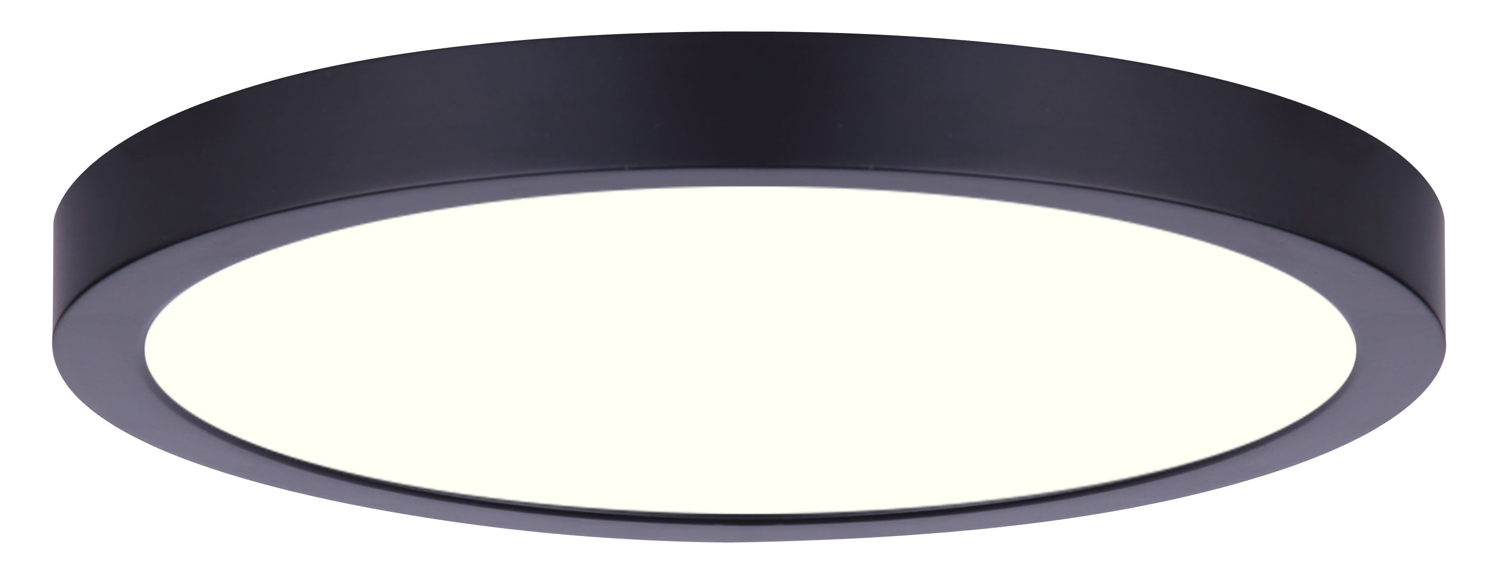 LED-ROUND-DISK Plafonnier Noir - DL-7F-15S-BK-C | CANARM