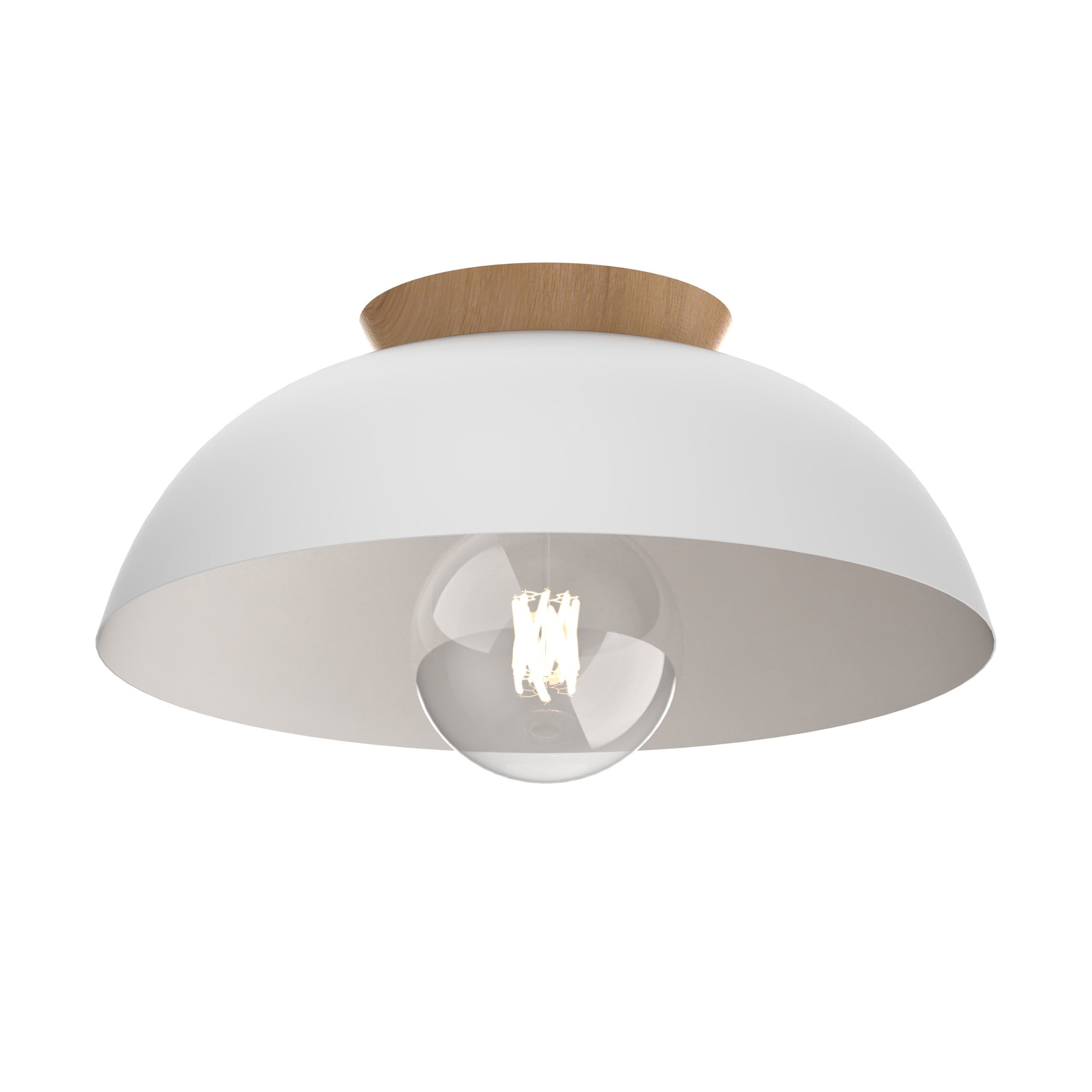 BERGEN Plafonnier Blanc, Bois - DVP36842MW+NW | DVI