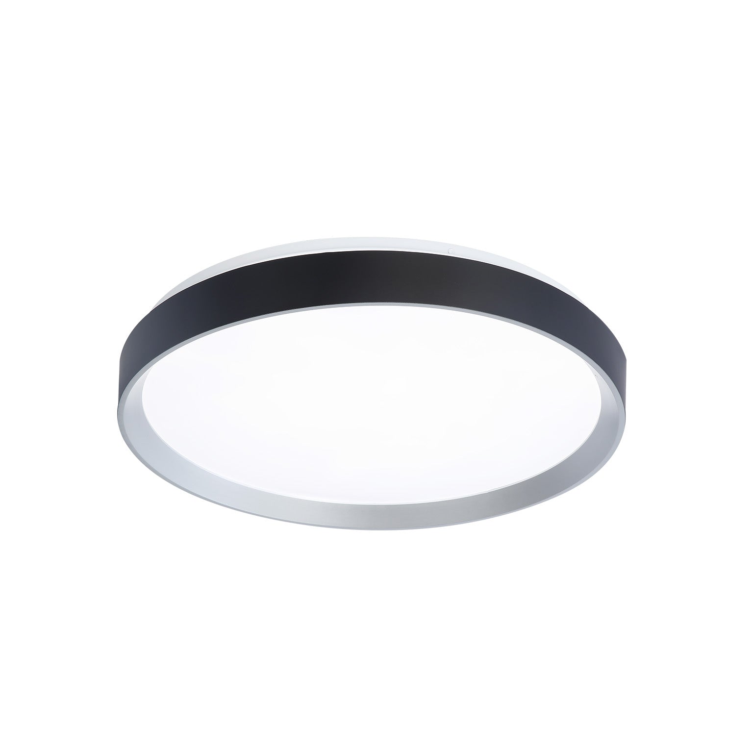 Plafonnier Platine et noir mat | HUDSON