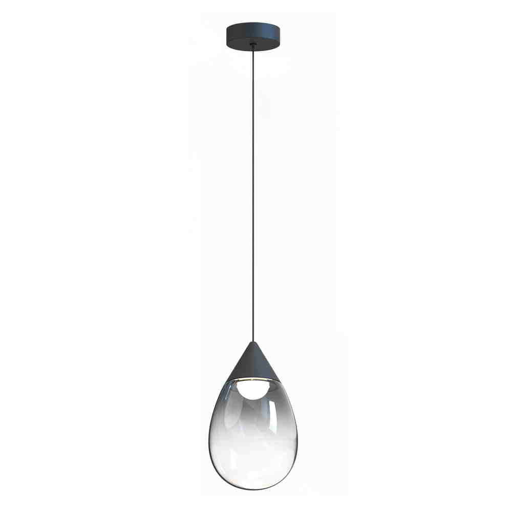 DEWDROP Suspension simple Noir DEL INTÉGRÉ - E21562-142BK | MAXIM/ET2