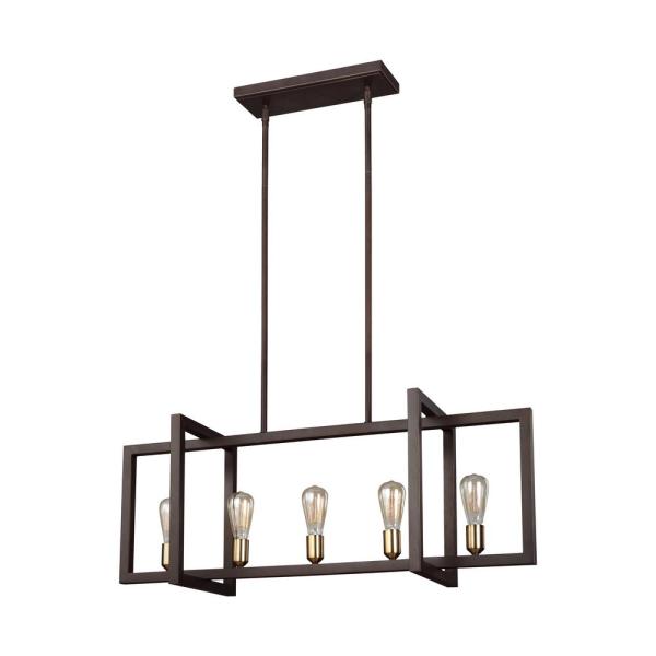 Finnegan Suspension Bronze - F3147/5NWB | GENERATION-LIGHTING