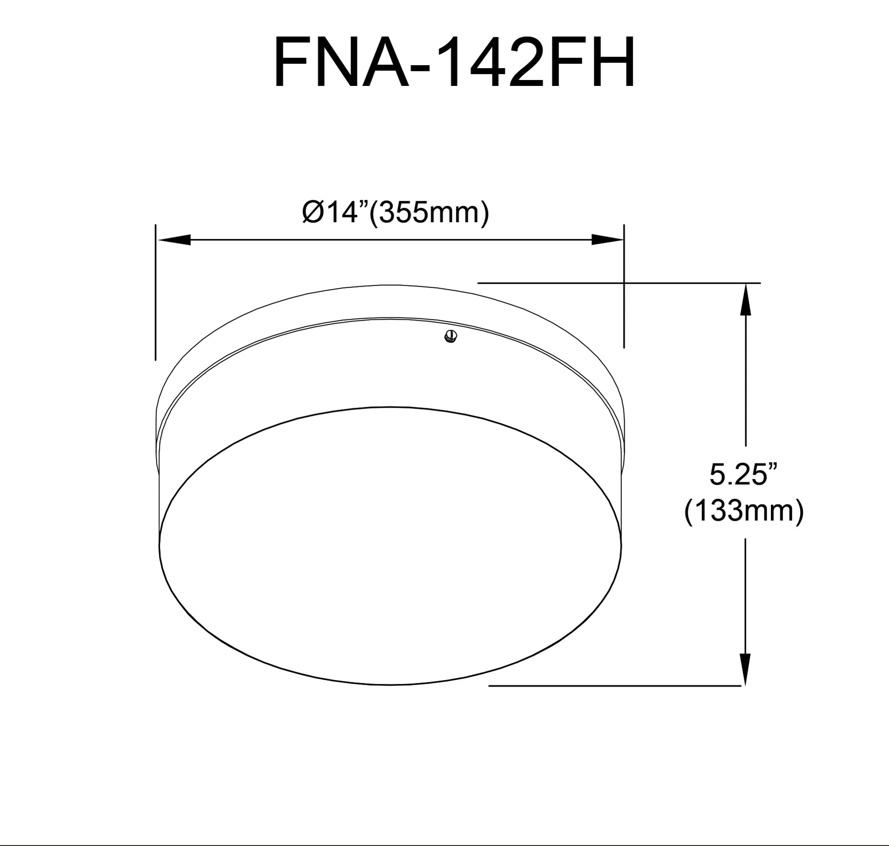 Plafonnier | FIONA — 14 po