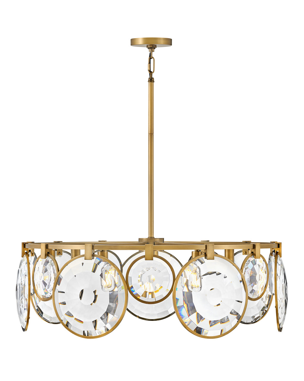 Moyen lustre tambour convertibler