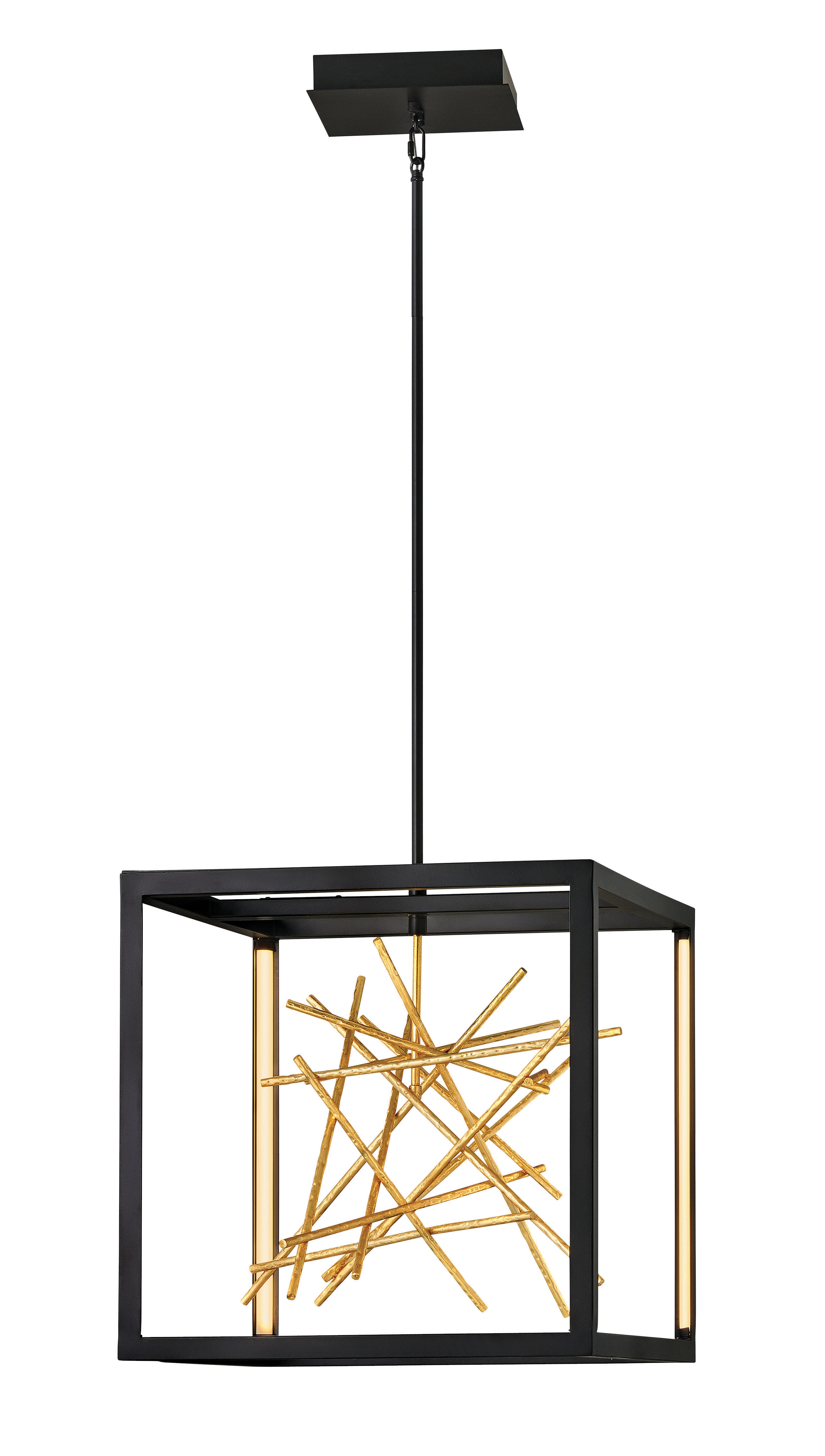 Grande suspension LED à cadre ouvert