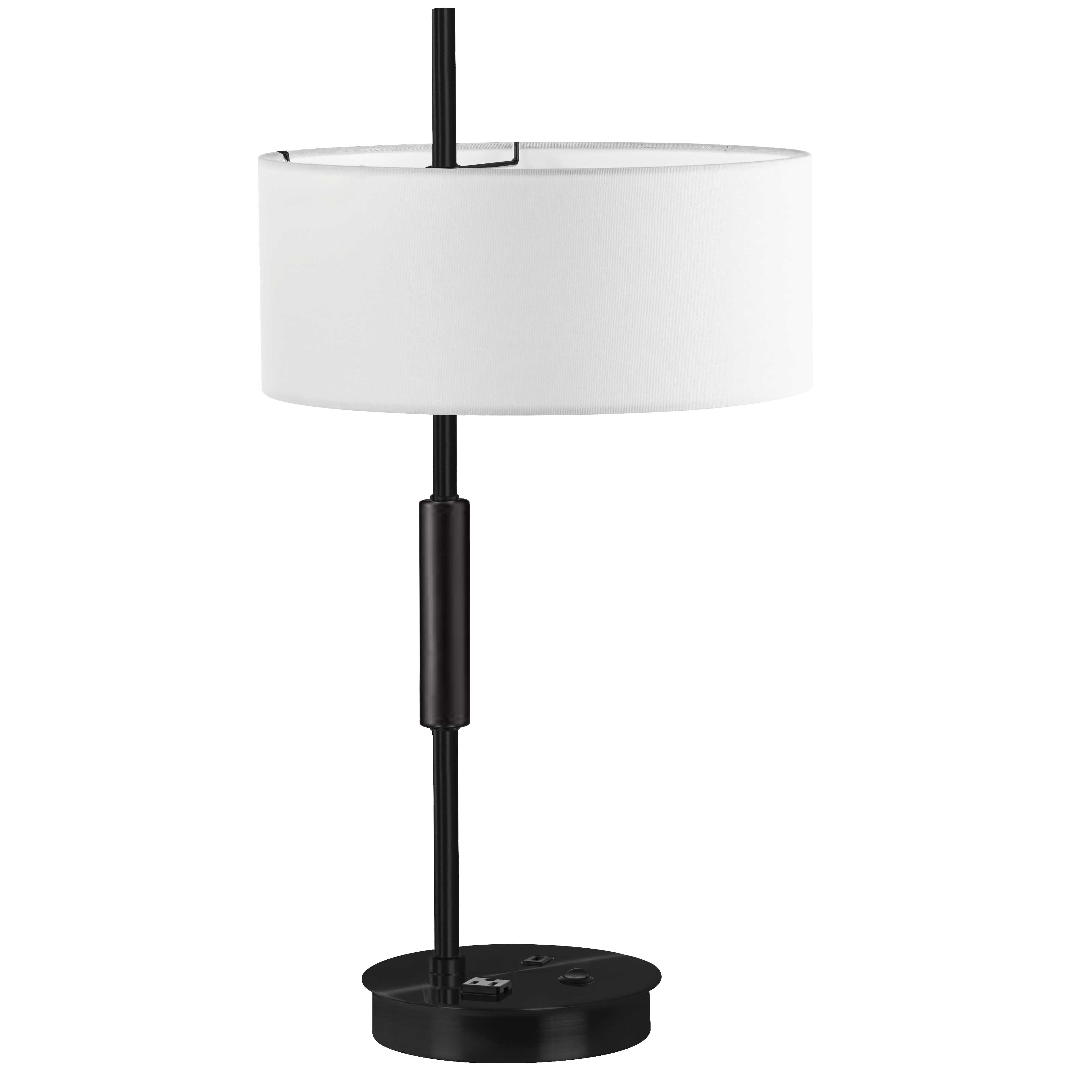 FITZGERALD Lampe sur table Noir - FTG-261T-MB-WH | DAINOLITE