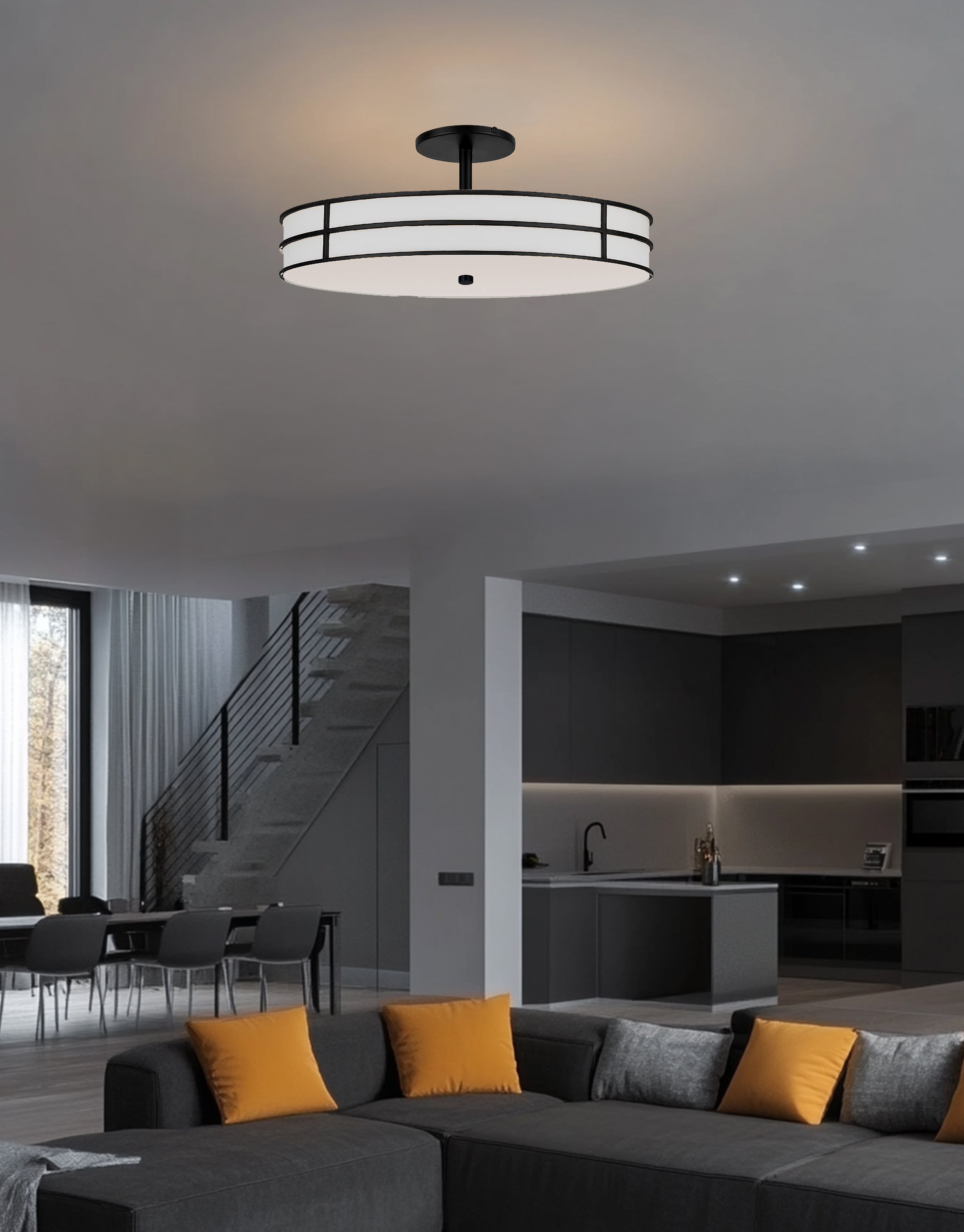 Plafonnier Noir mat | FULVIA