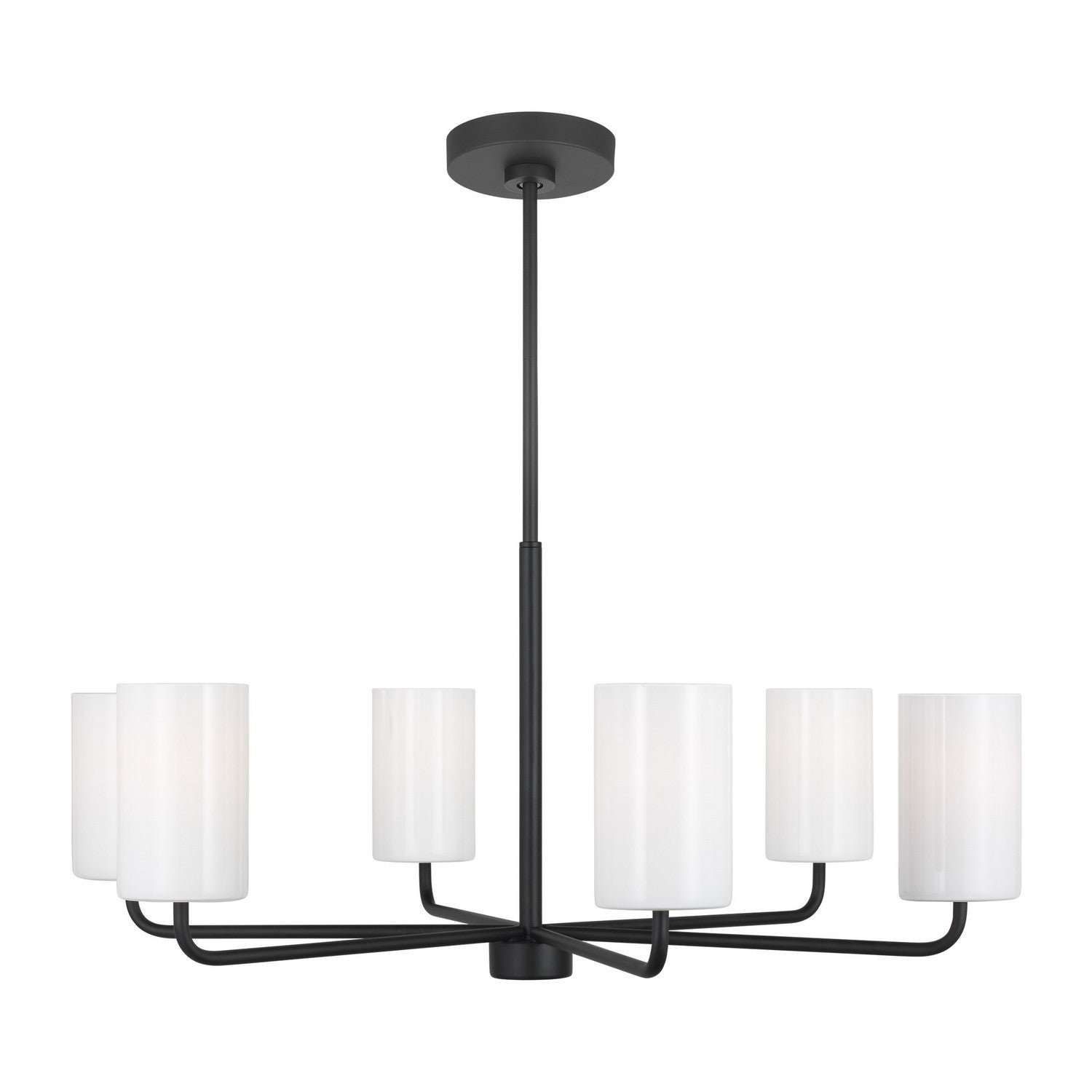 RHETT Chandelier Noir - GLC1026MBK | GENERATION-LIGHTING
