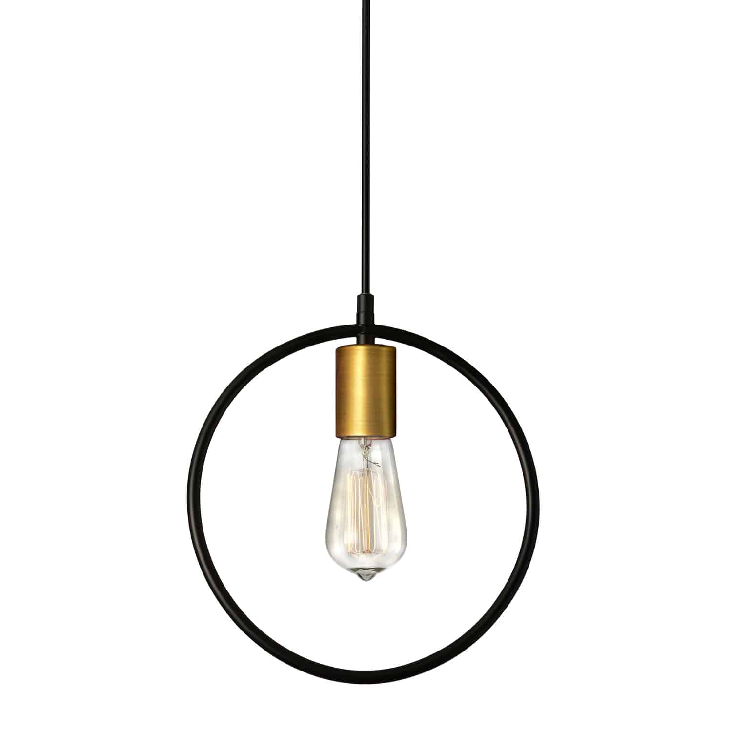 Luminaire suspendu Noir | GEOMETRIC — 12 po
