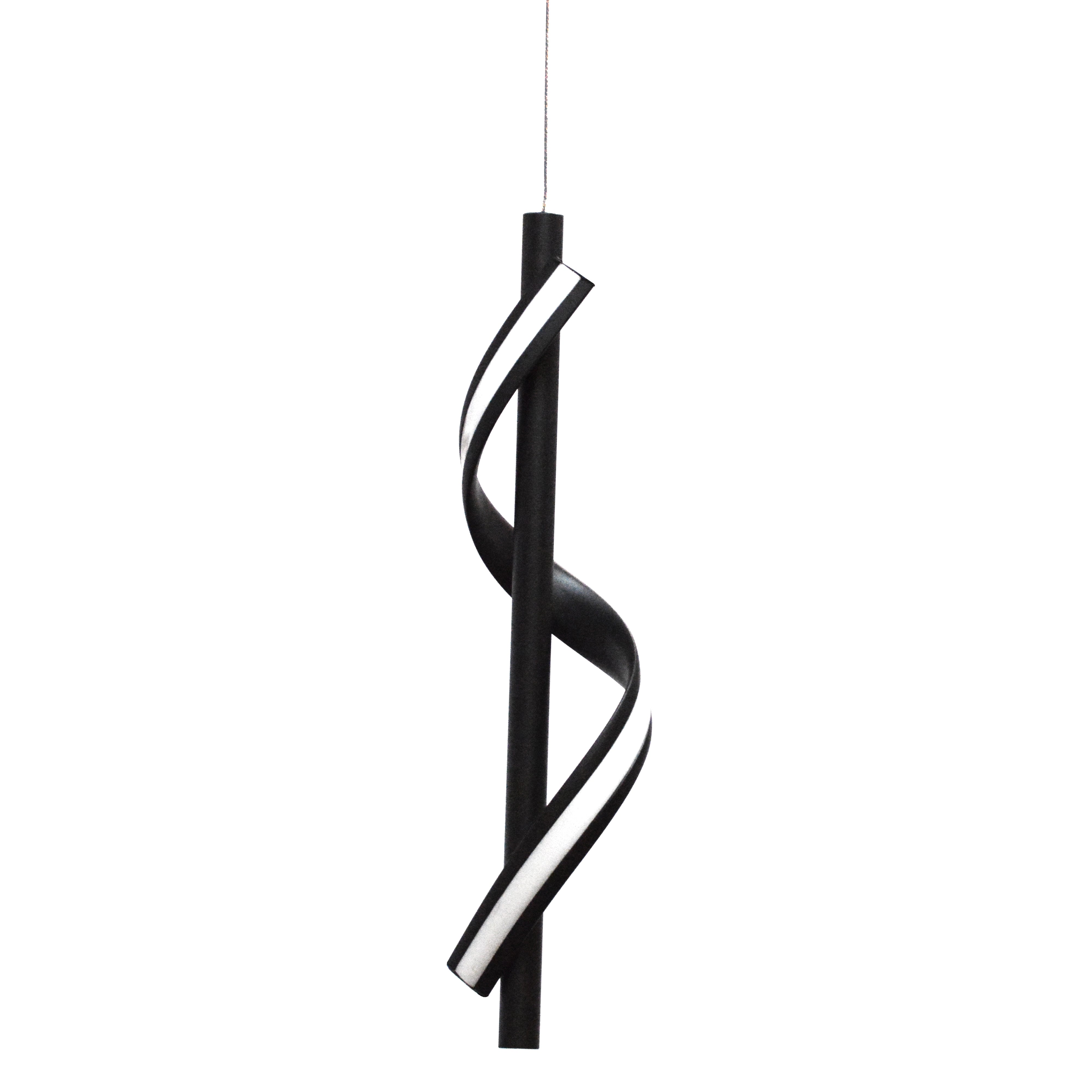 Luminaire suspendu Noir | JUSTINE — 3 po
