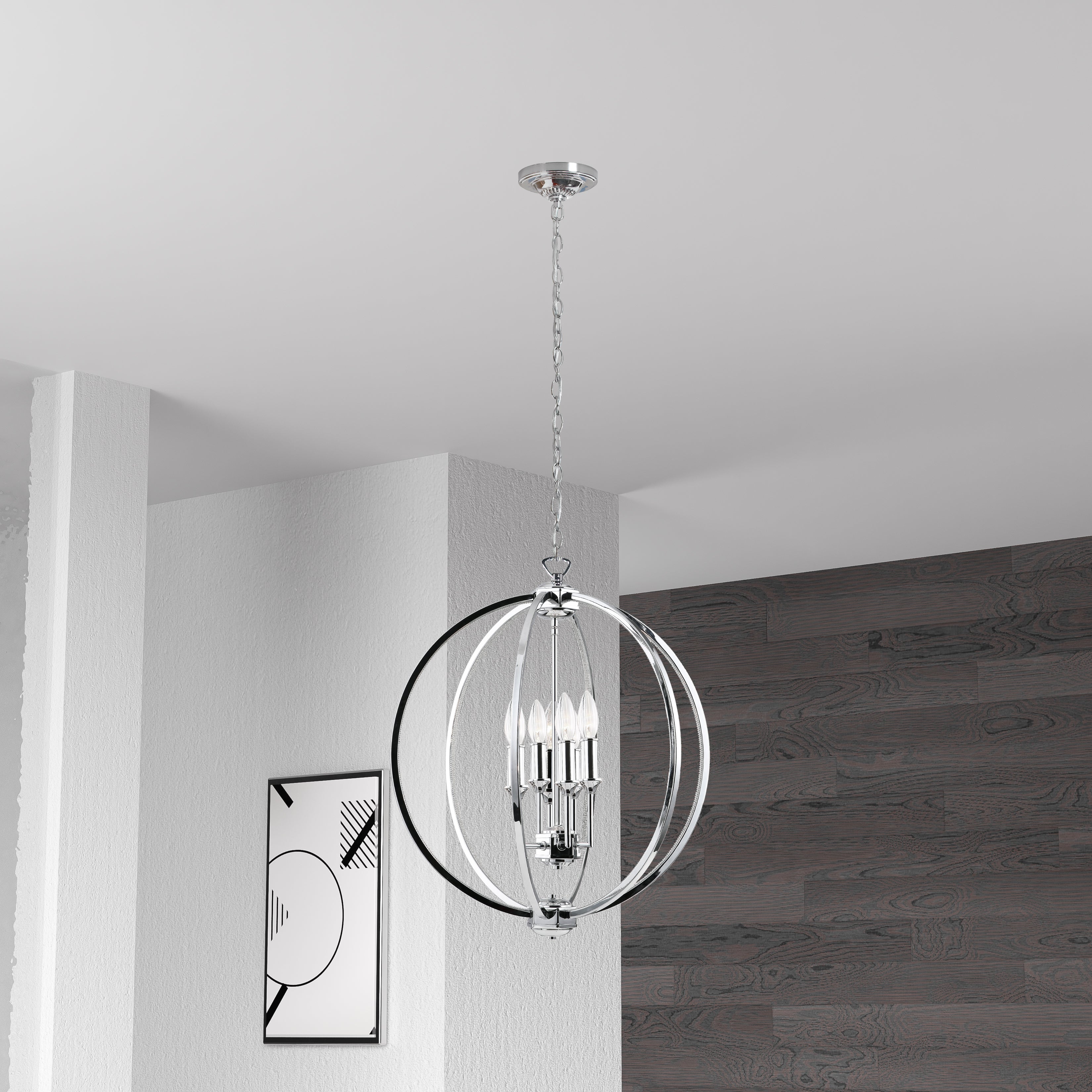Luminaire suspendu Chrome poli | KARLAND