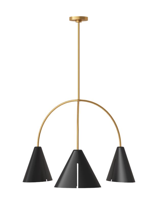 CAMBRE Suspension Noir, Or DEL INTÉGRÉ - KC1113MBKBBS-L1 | GENERATION-LIGHTING
