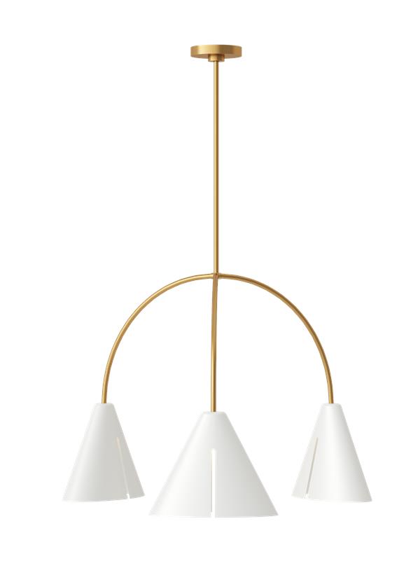 CAMBRE Suspension Blanc, Or DEL INTÉGRÉ - KC1113MWTBBS-L1 | GENERATION-LIGHTING